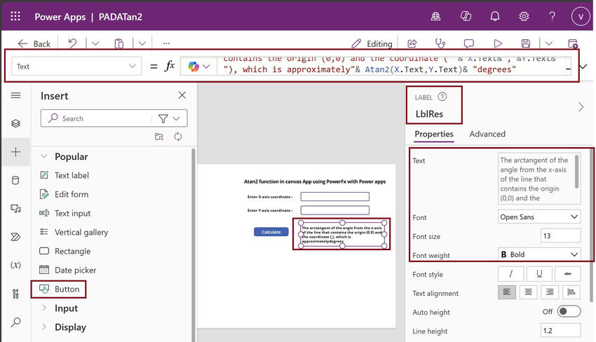 LblRes and Text property